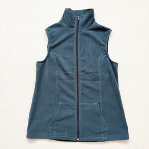 Sese Code Blue Fleece Zip Up Vest, Size Small